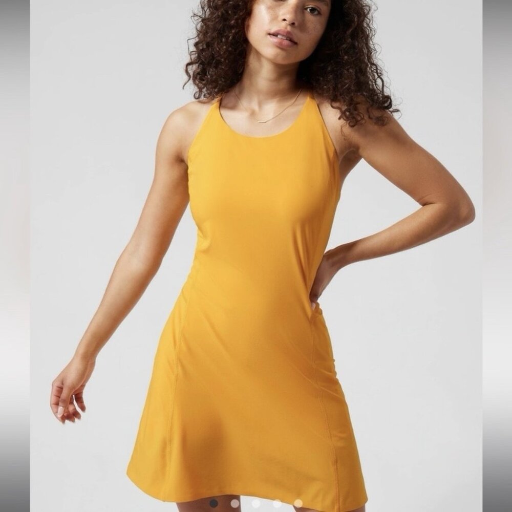 Athleta Yellow Infinity Dress Size M NWT